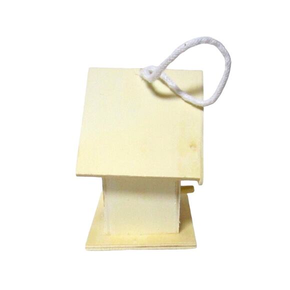 ArtMinds Birdhouse Wood 4 Inches Heart Shaped Opening DIY Crafts Project - Picture 2 of 4